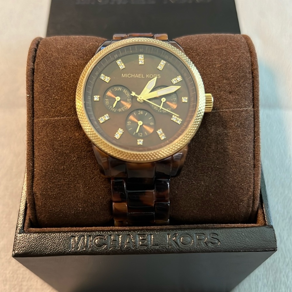 Michael Kors Tortoise Ritz Watch